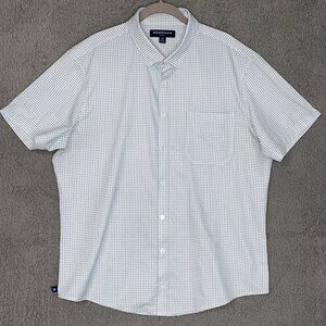 Mizzen + Main Leeward   Mens XL Polka Dot Shirt  Trim Fit Stretch